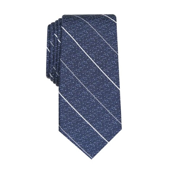 Alfani Men's Calusa Silk Blend Business Neck Tie Blue One Size B4HP - Picture 1 of 1